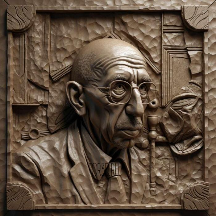 Igor Stravinsky 3 stl model for CNC